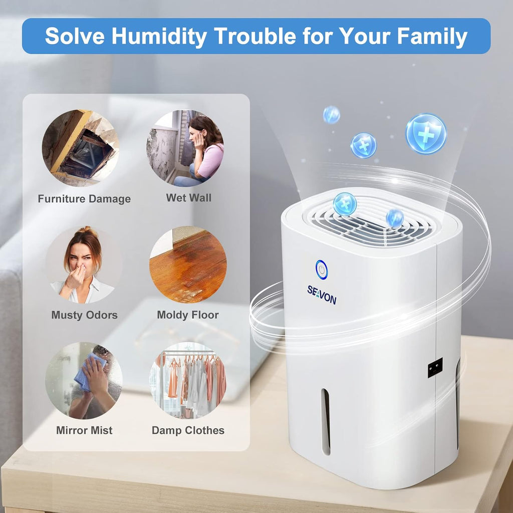 Portable Compact 27oz Mini Dehumidifier Pack of 2 R646