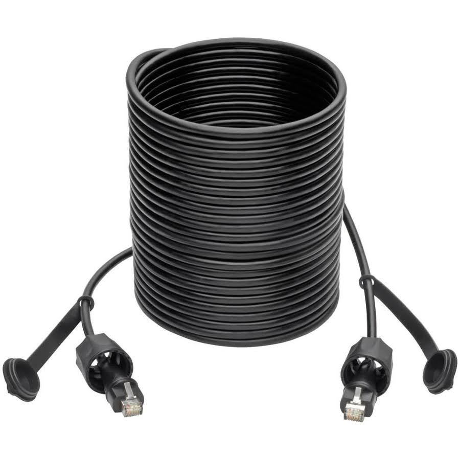 Black 49 ft CAT 5e/6 STP Patch Cable K164