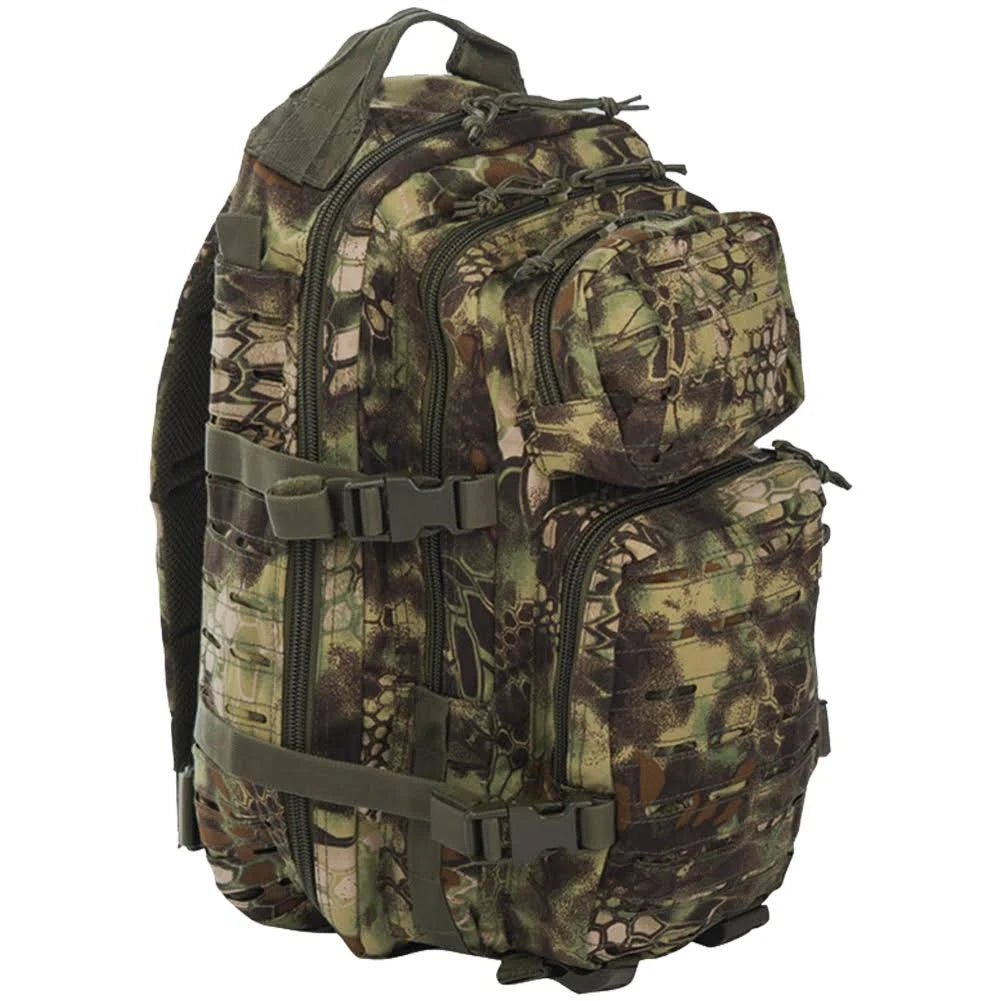 US Assault Pack Small Laser Cut Mandra Wood L111