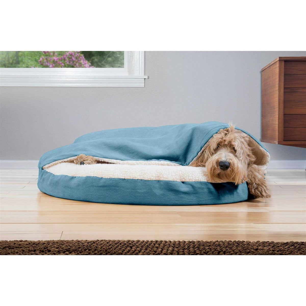 Faux Sheepskin Orthopedic Pet Dog Bed A2119