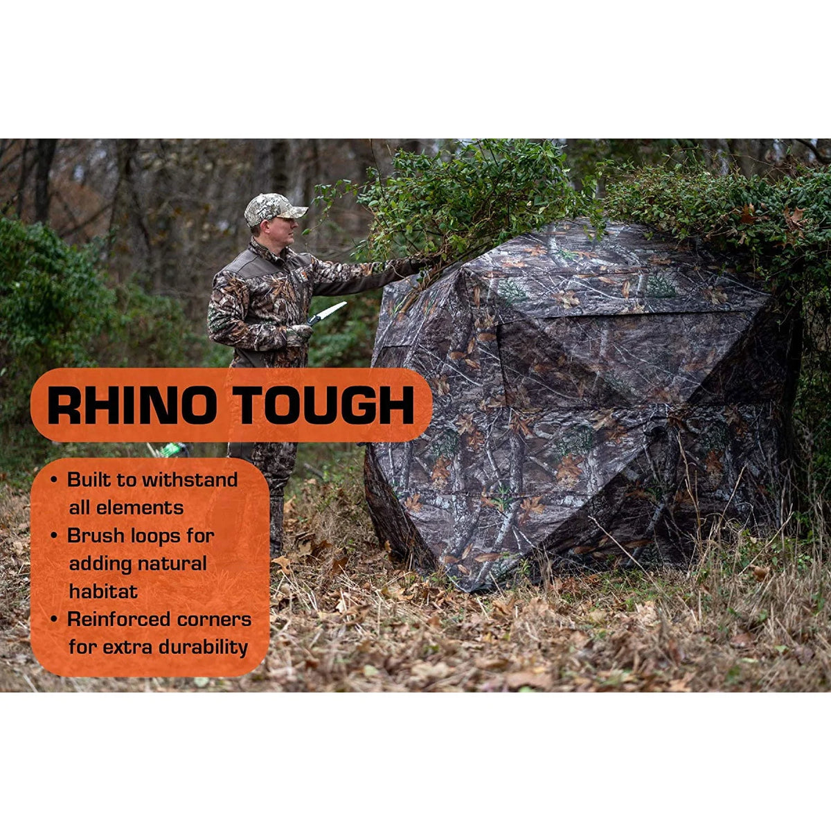 Camo Ground Blind, 3 Person D104590