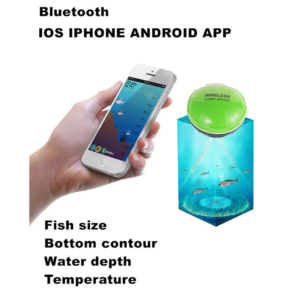 Portable Wireless Bluetooth Fish Finder Sonar Depth Finder P99022