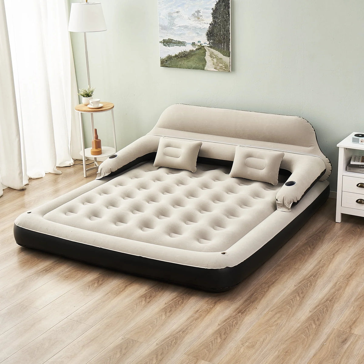 King Size Inflatable Air Mattress with Headboard L309