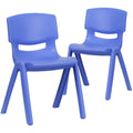 Blue Plastic Stackable School Chair 2 Pack I292
