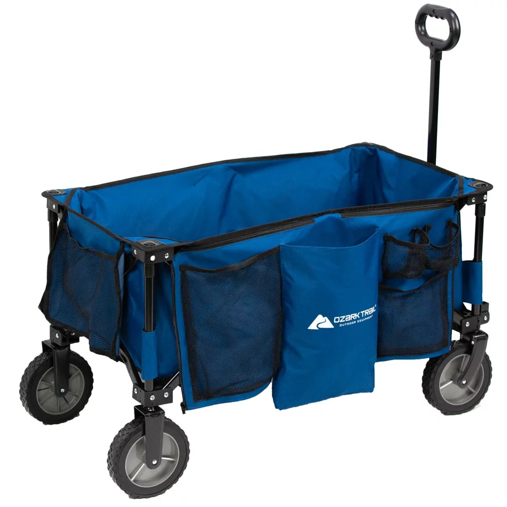 Blue Polyester Quad Fold Camping Wagon X9228