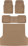 Rubber Car Floor Mats with Trunk Mat Cargo Liner, Front & Rear Combo Set X4962