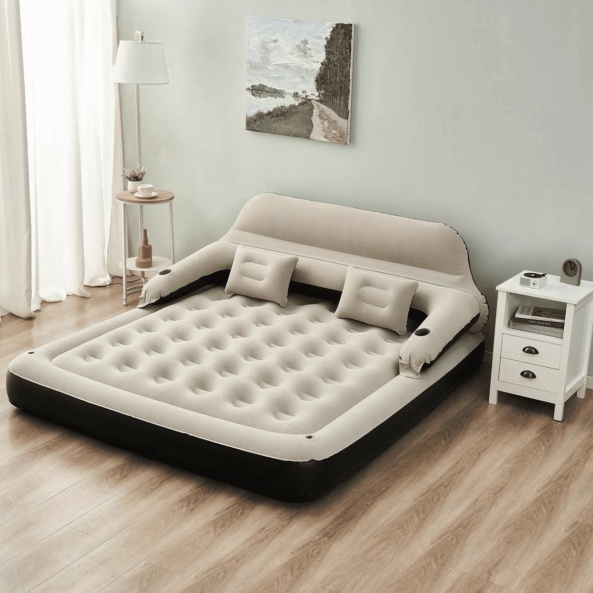 King Size Inflatable Air Mattress with Headboard L309