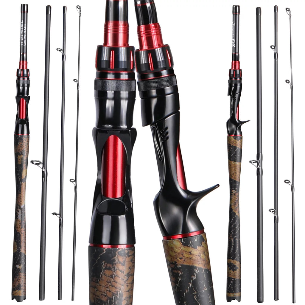 4 Piece Carbon Fiber Fishing Rod M6298