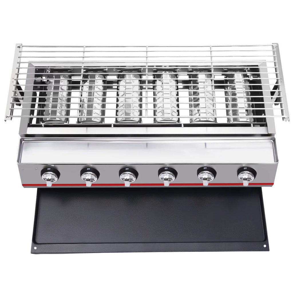 Stainless Steel 6 Burner Gas BBQ Grill Y508