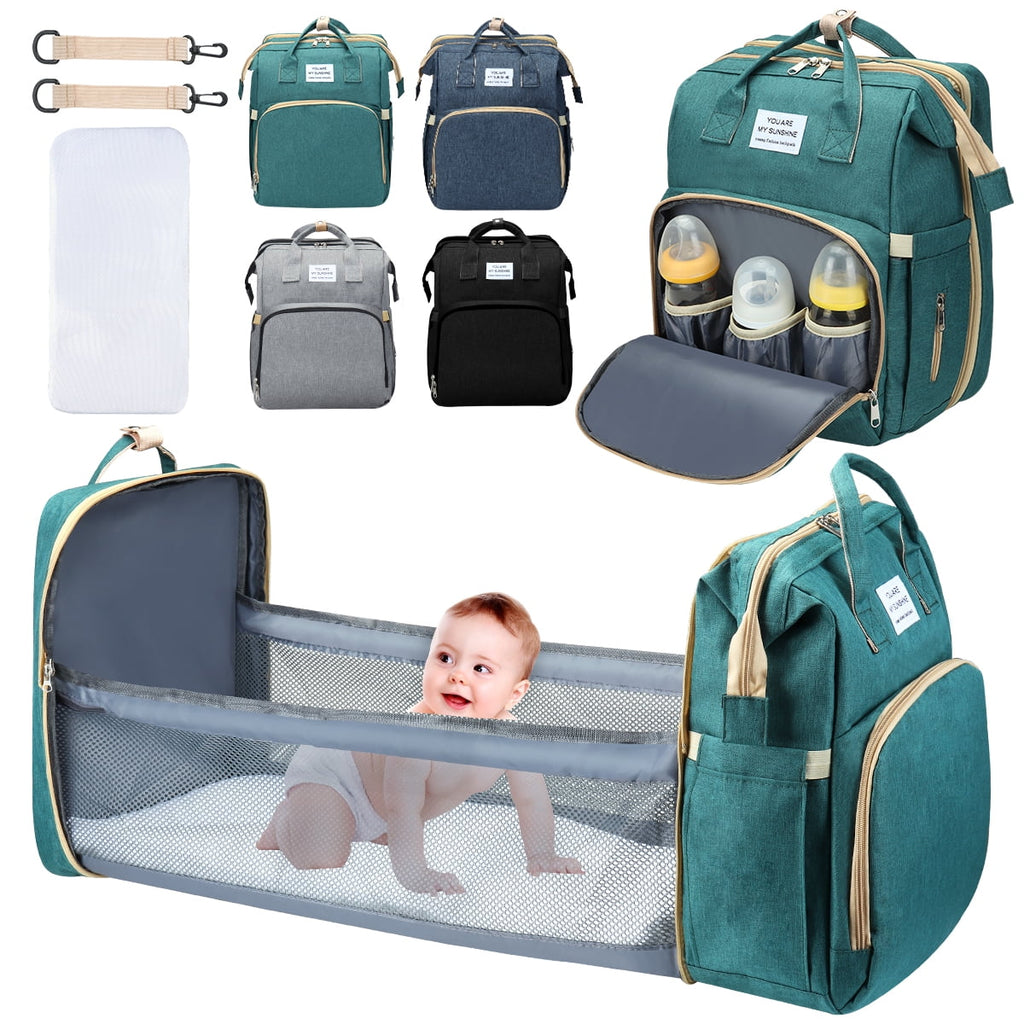 Waterproof 3 in 1 Diaper Bag Backpack with Changing Pad V220