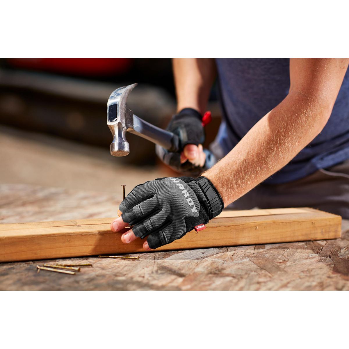 Fingerless Work Gloves Large N5454