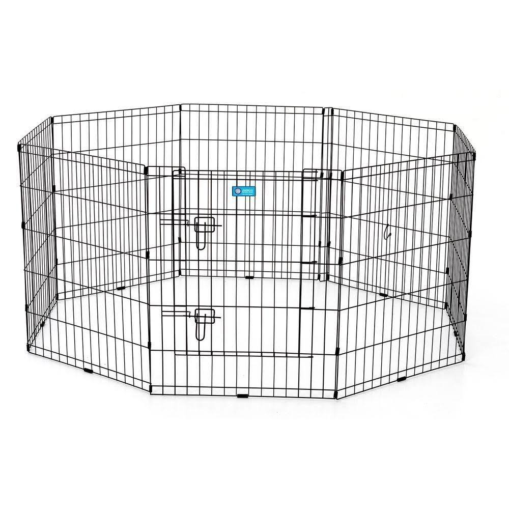 Pet Exercise Pen with Dual Latch Door Y769163