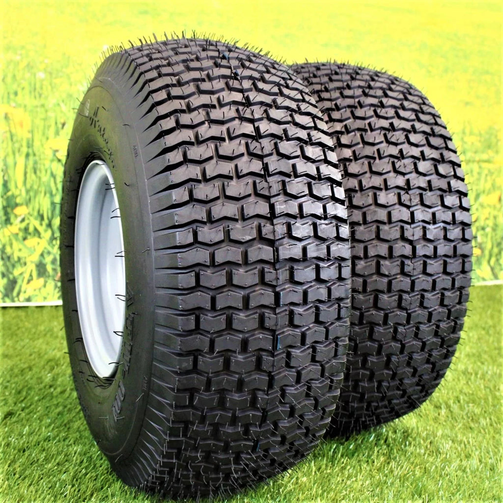20x8.00-8 4 Ply Lawn & Garden Mower Tires & Wheels Set of Two H5704