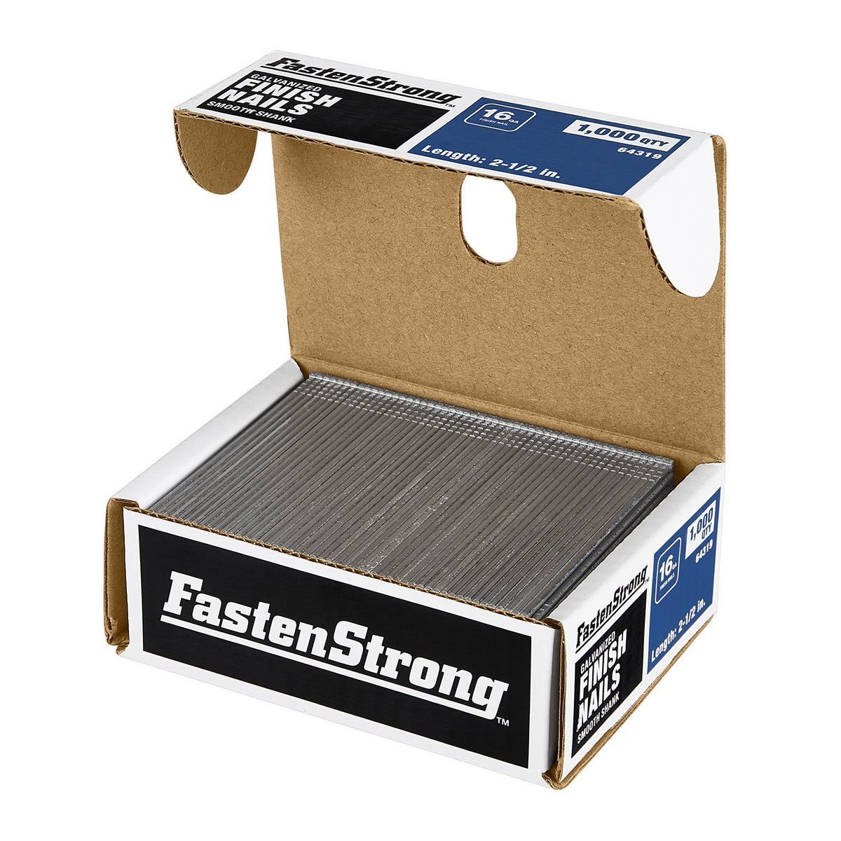 2-1/2 in. 16 GA Galvanized Finish Nails, 1000 Piece C75629