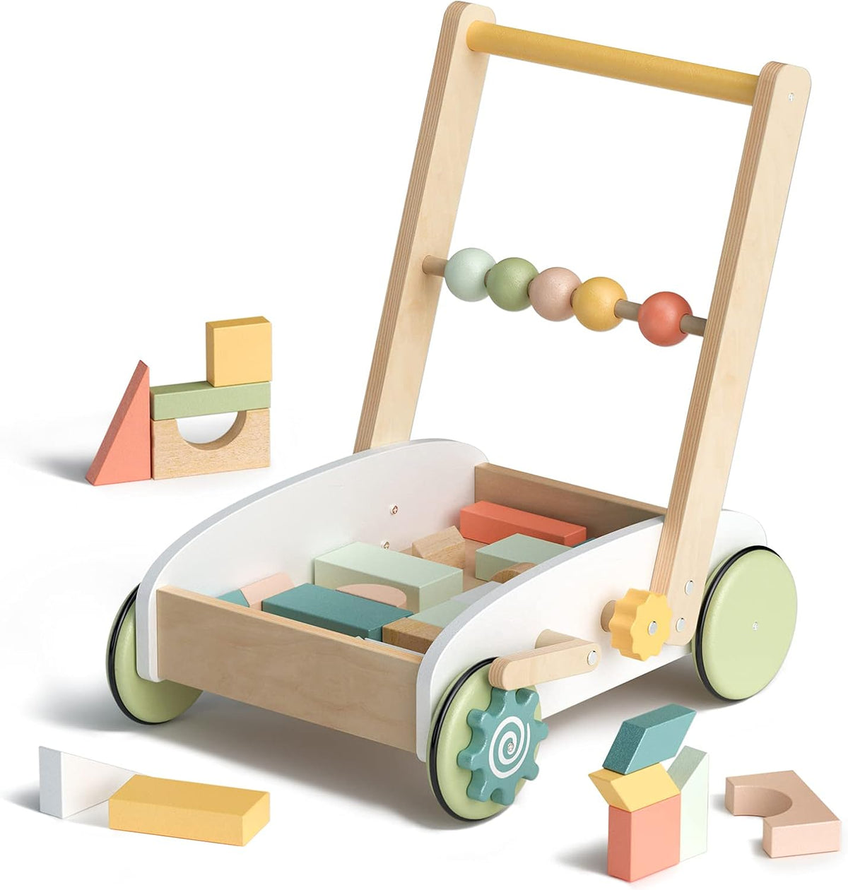 Wooden Push Toy Learning Walker V960