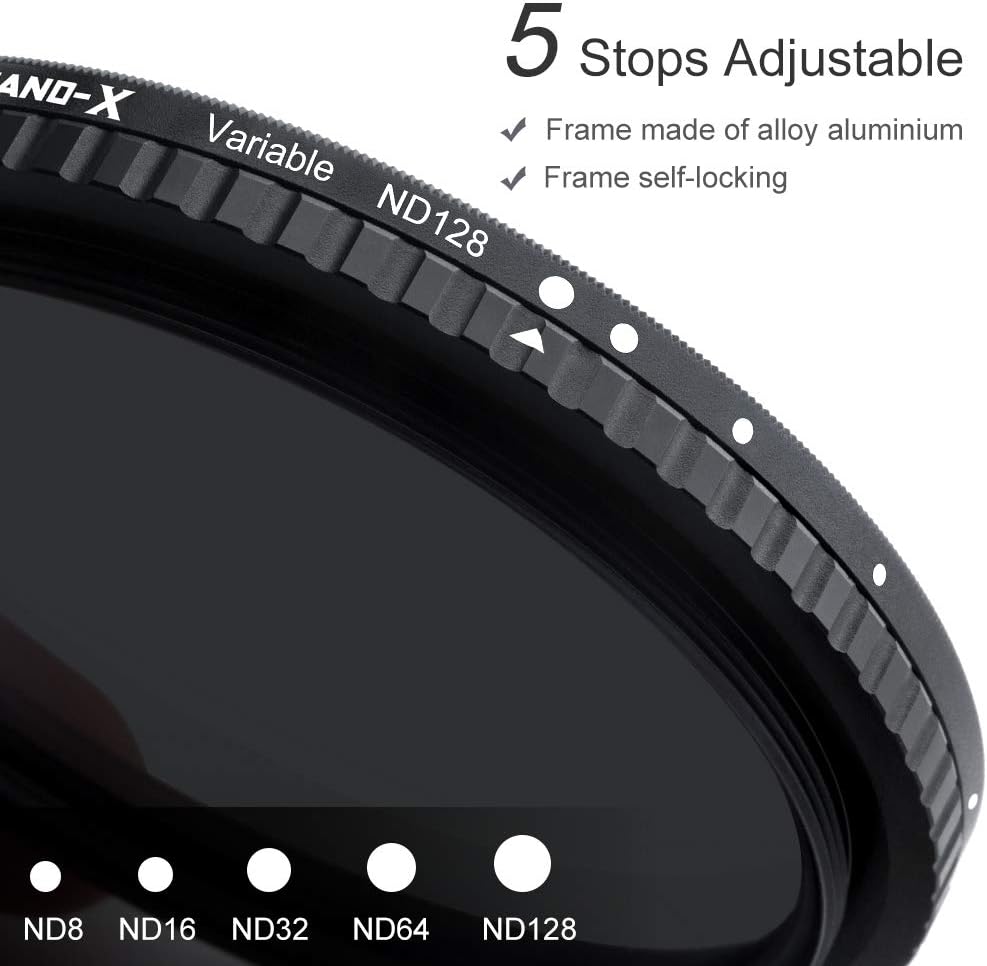 55mm Variable ND Filter ND8-ND128 3-7 Stop I61934