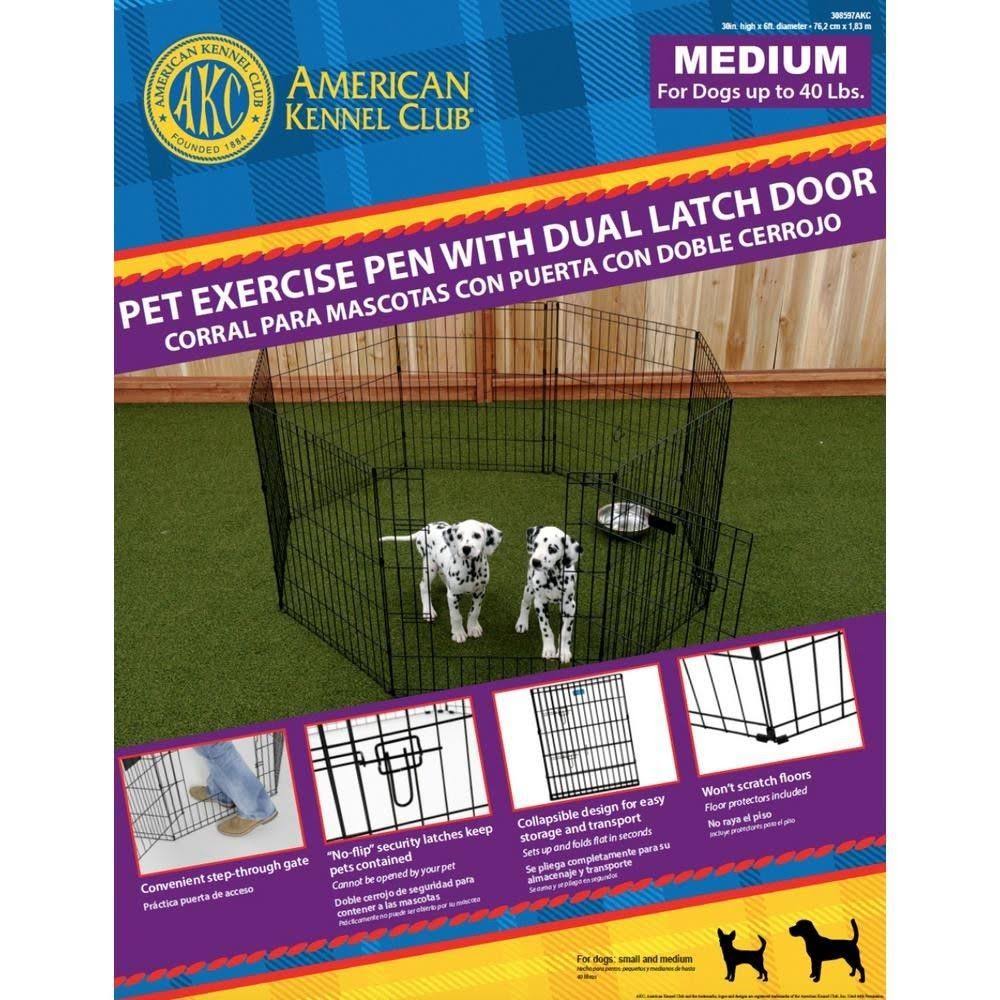 Pet Exercise Pen with Dual Latch Door Y769163