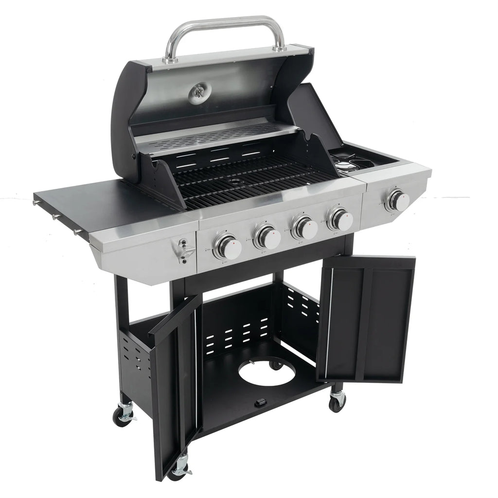4-Burner Propane Gas Grill Stainless Steel Y8526