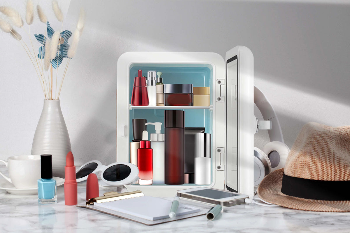 Portable Retro 6-Can Mini Cooler D8619