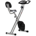 Folding Upright Stationary Exercise Bike with 8 Levels of Magnetic Resistance U7708