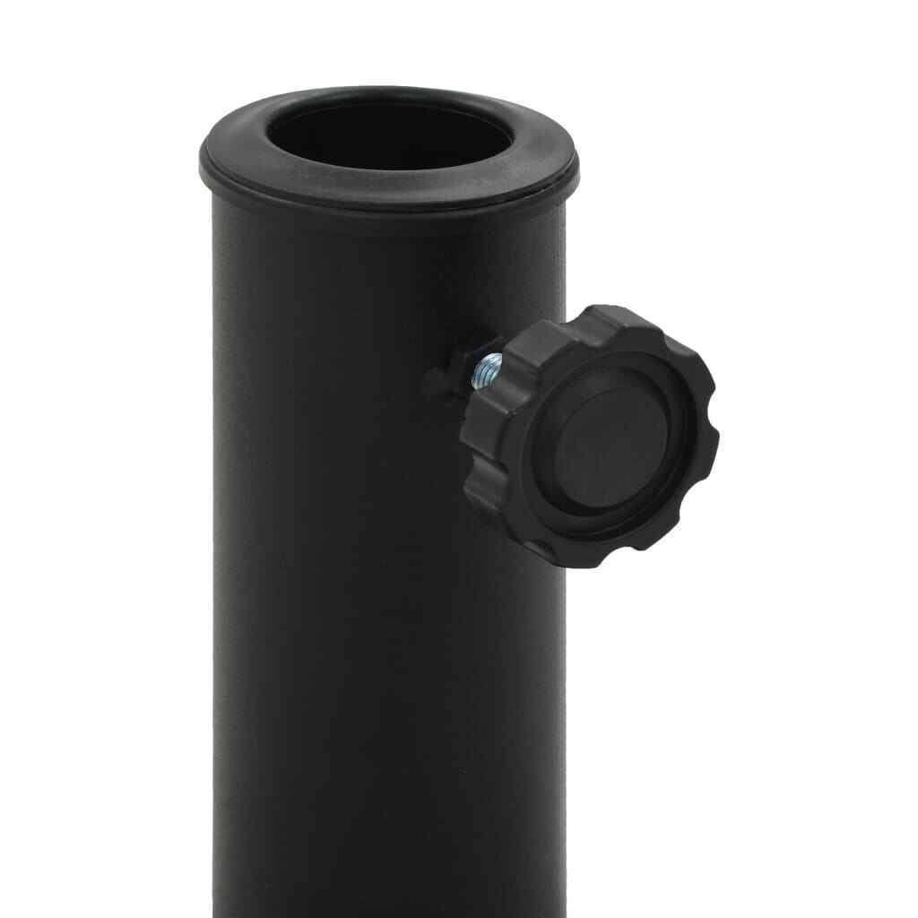 Round Polyresin 22 lbs Black Parasol Base Q38470