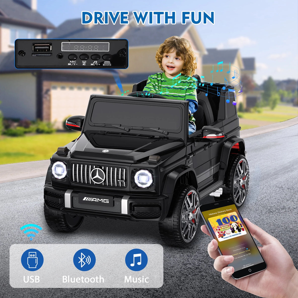 12Volt 1 Seater Powered Ride on Toy with Remote Control D987157