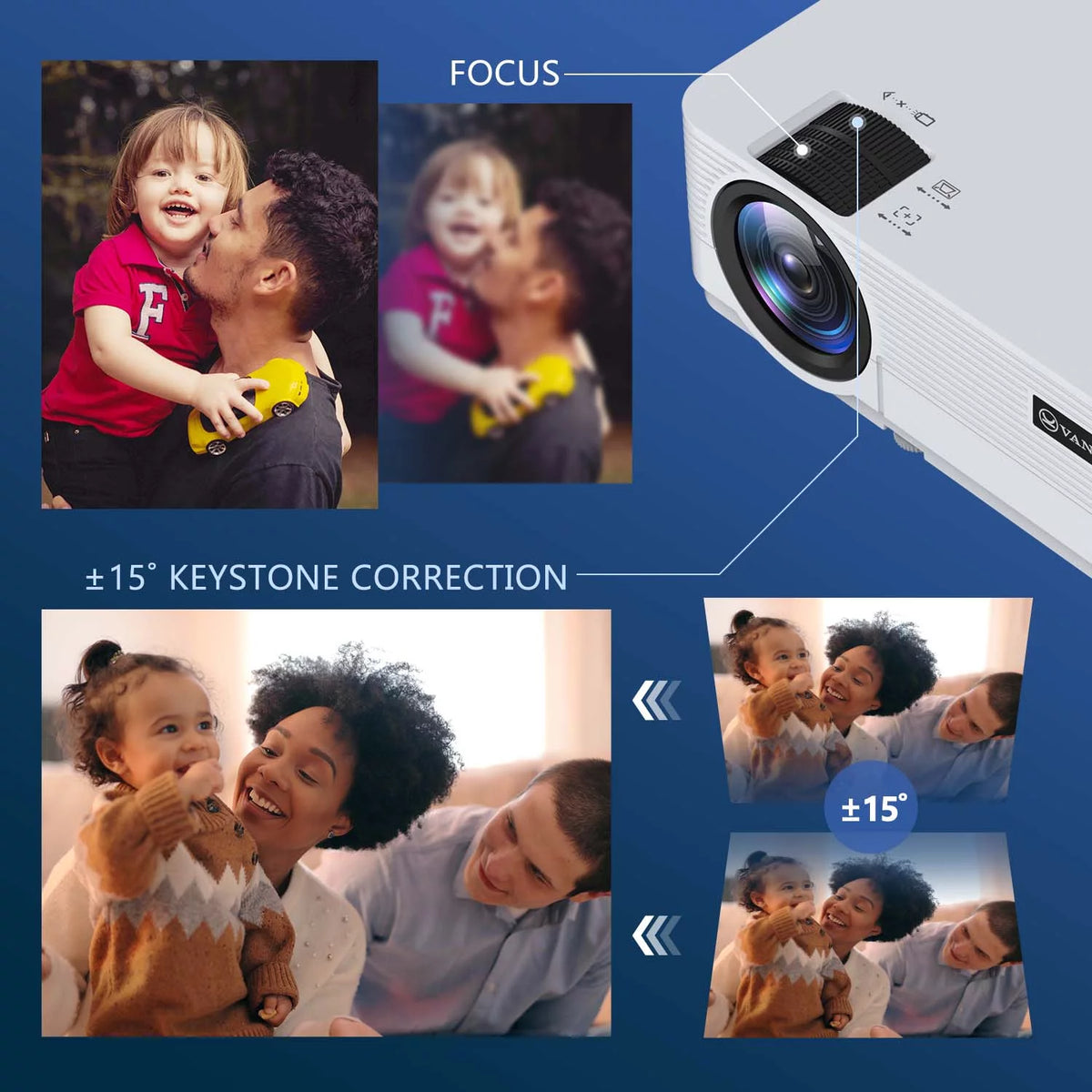 HD Mini Projector with Streaming Player A655