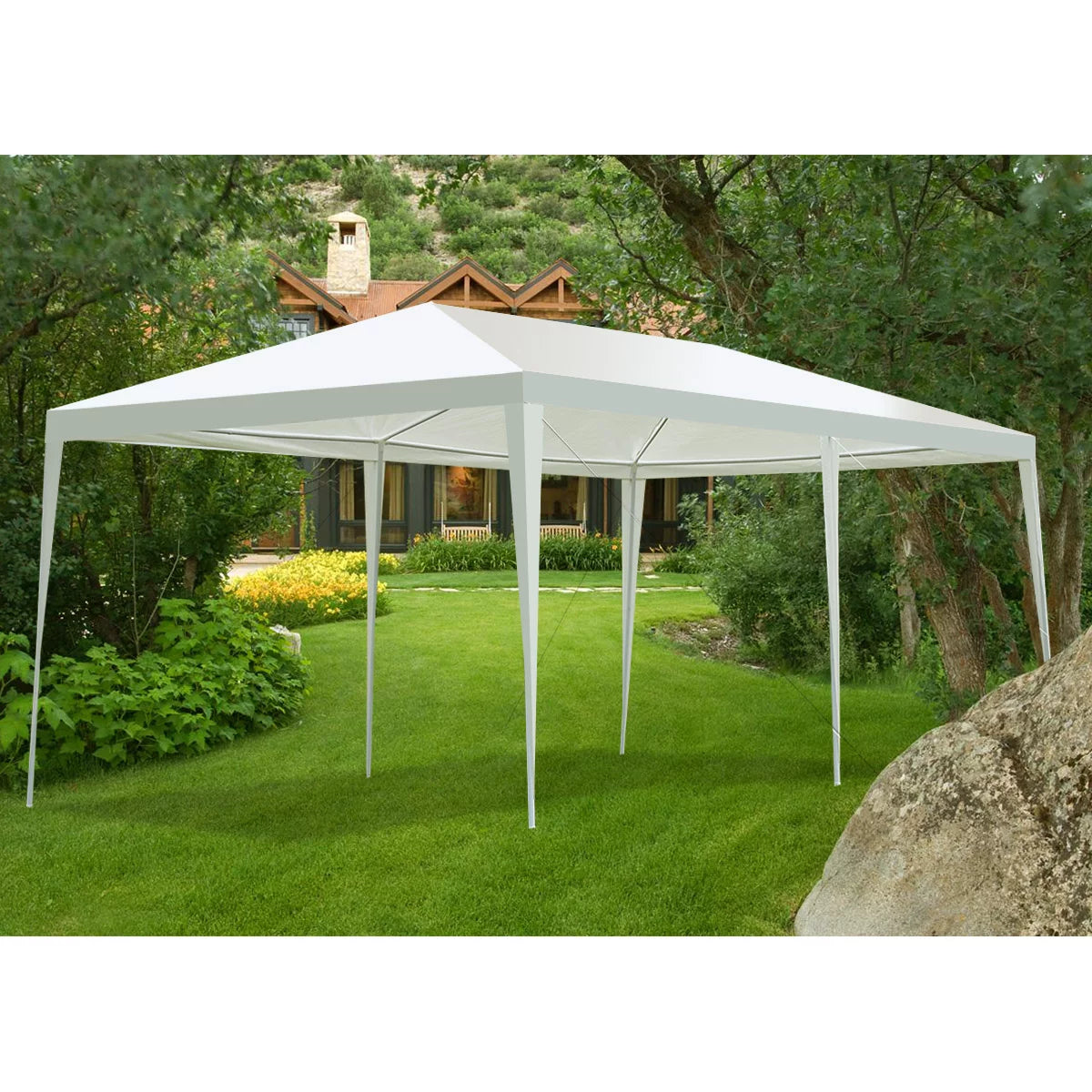 10'x20' Heavy Duty Canopy Tent with Side Walls V7736