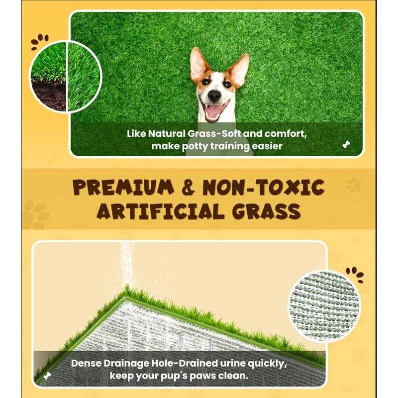 Super Absorbent Dog Grass Pad with Tray A6285