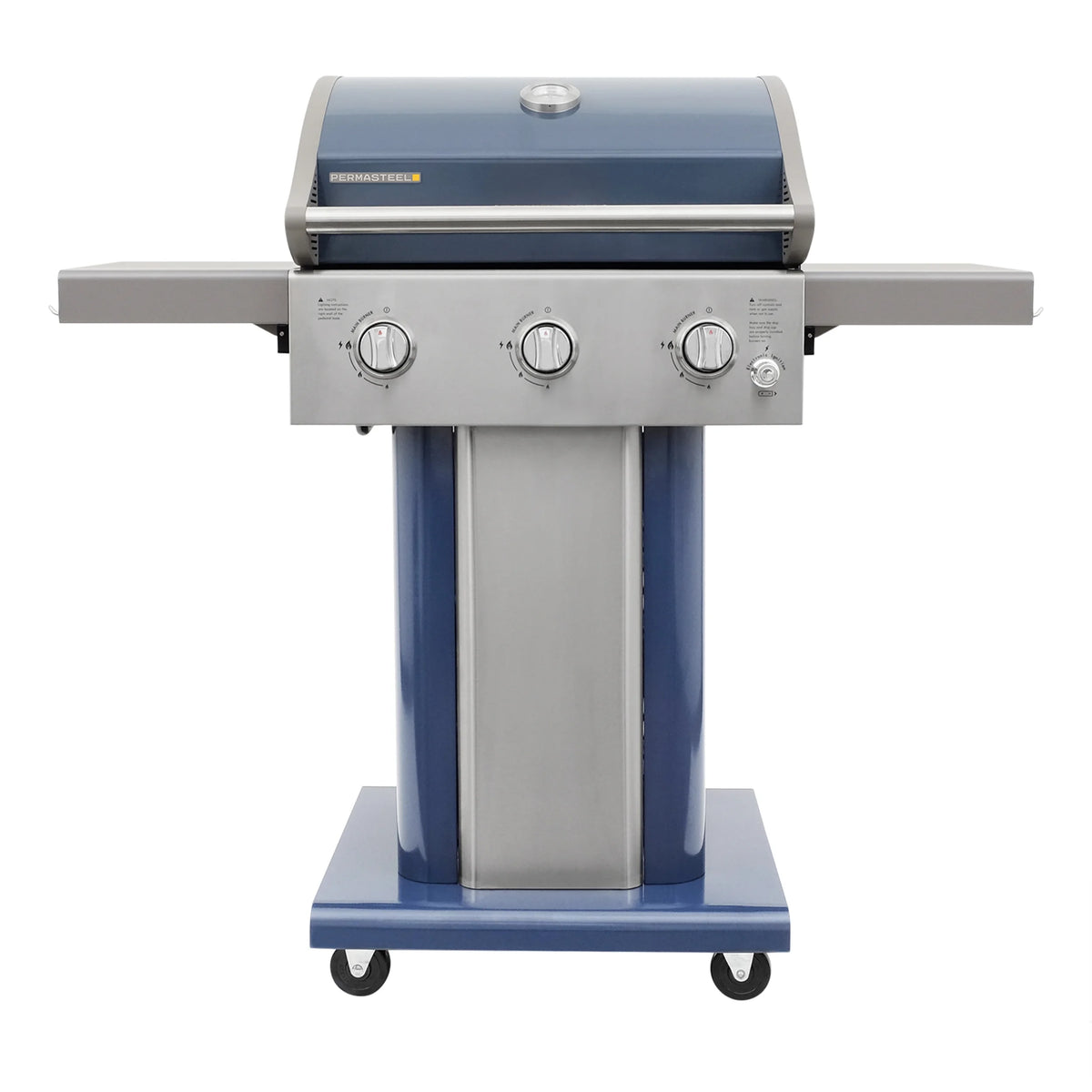 3-Burner Compact Propane Gas Grill with Foldable Side Tables G845990