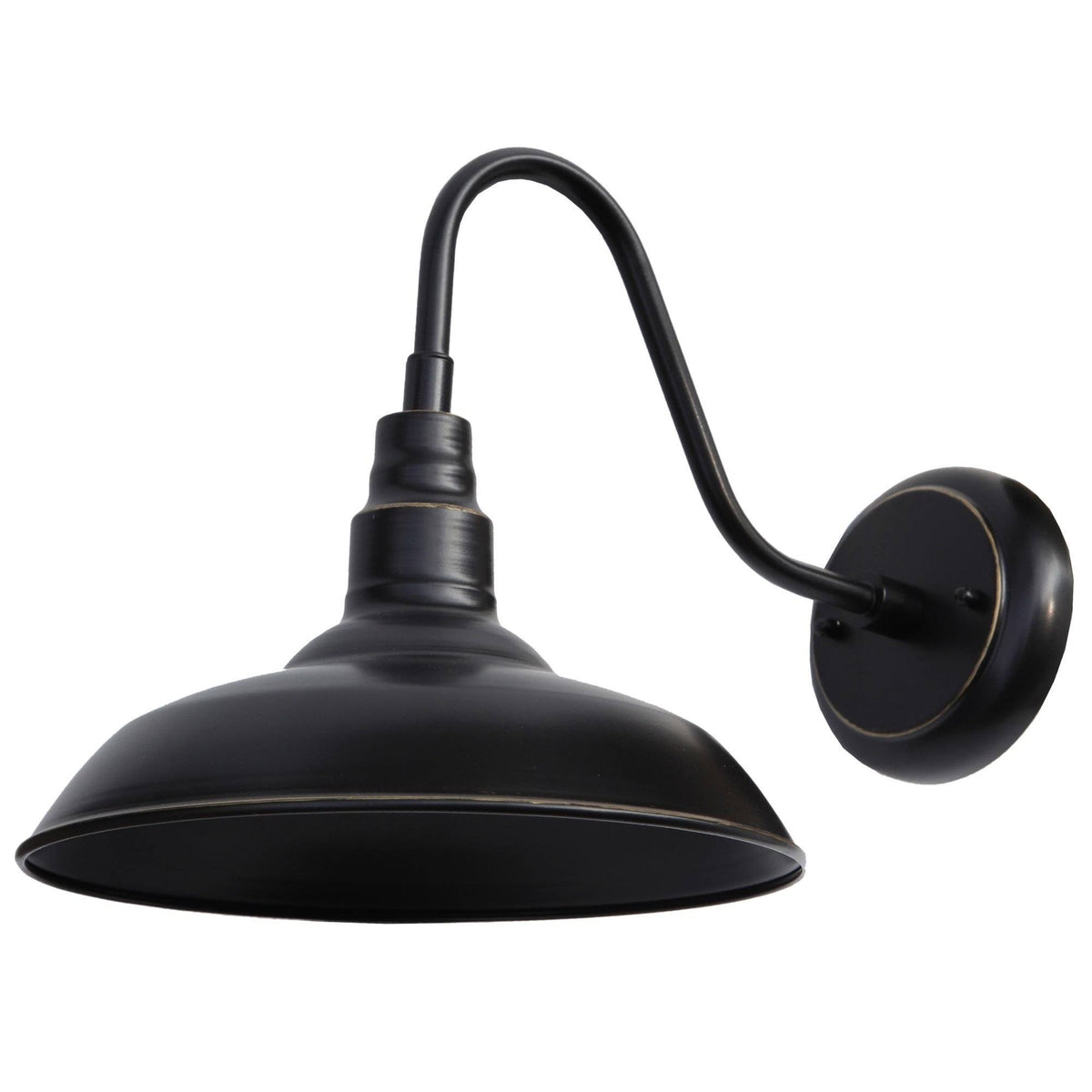Black 1-Light Outdoor Wall-Light N846