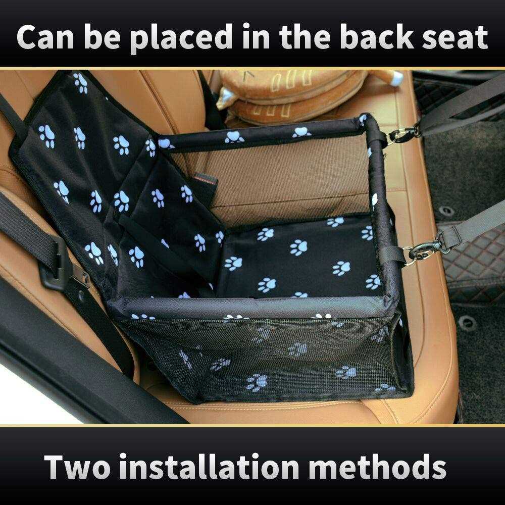 Portable Dog Booster Car Seat with Safety Leash V1226