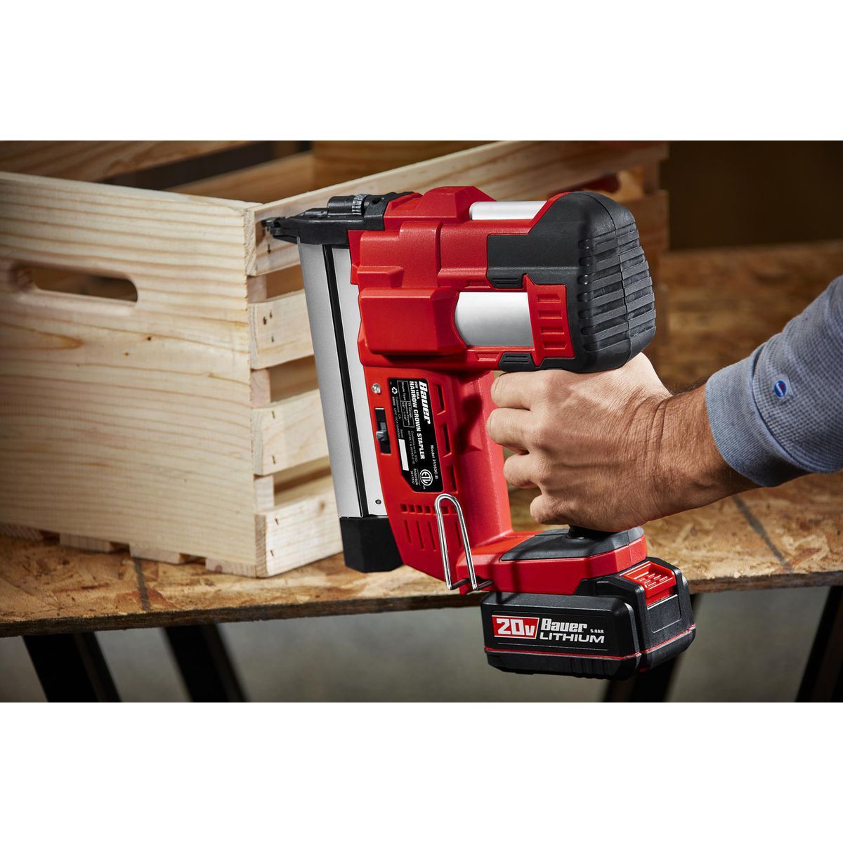 20V Cordless 18 Gauge Narrow Crown Stapler T8544