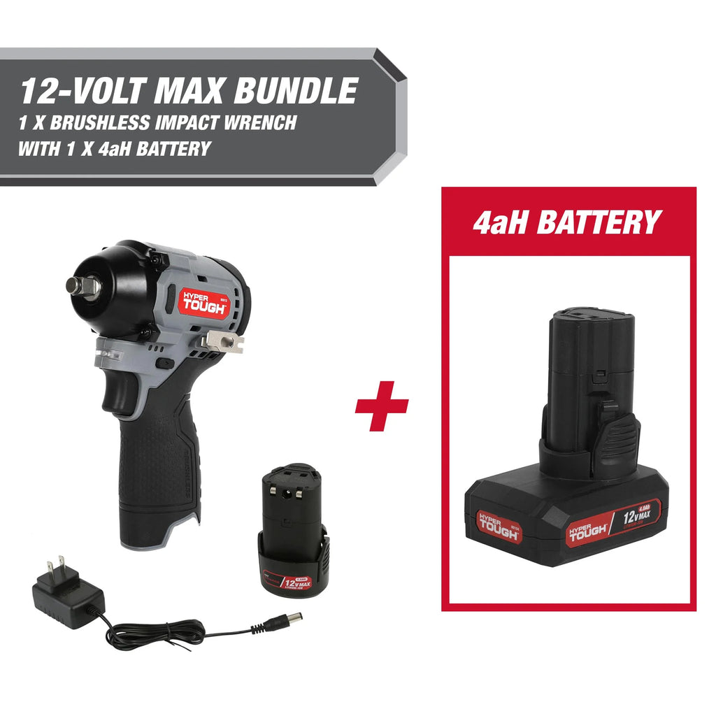 12-Volt Cordless Brushless Impact Wrench P349907