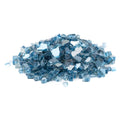 25 lb Sky Blue Reflective Tempered Fire Glass D7641