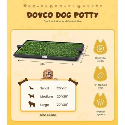 Super Absorbent Dog Grass Pad with Tray A6285