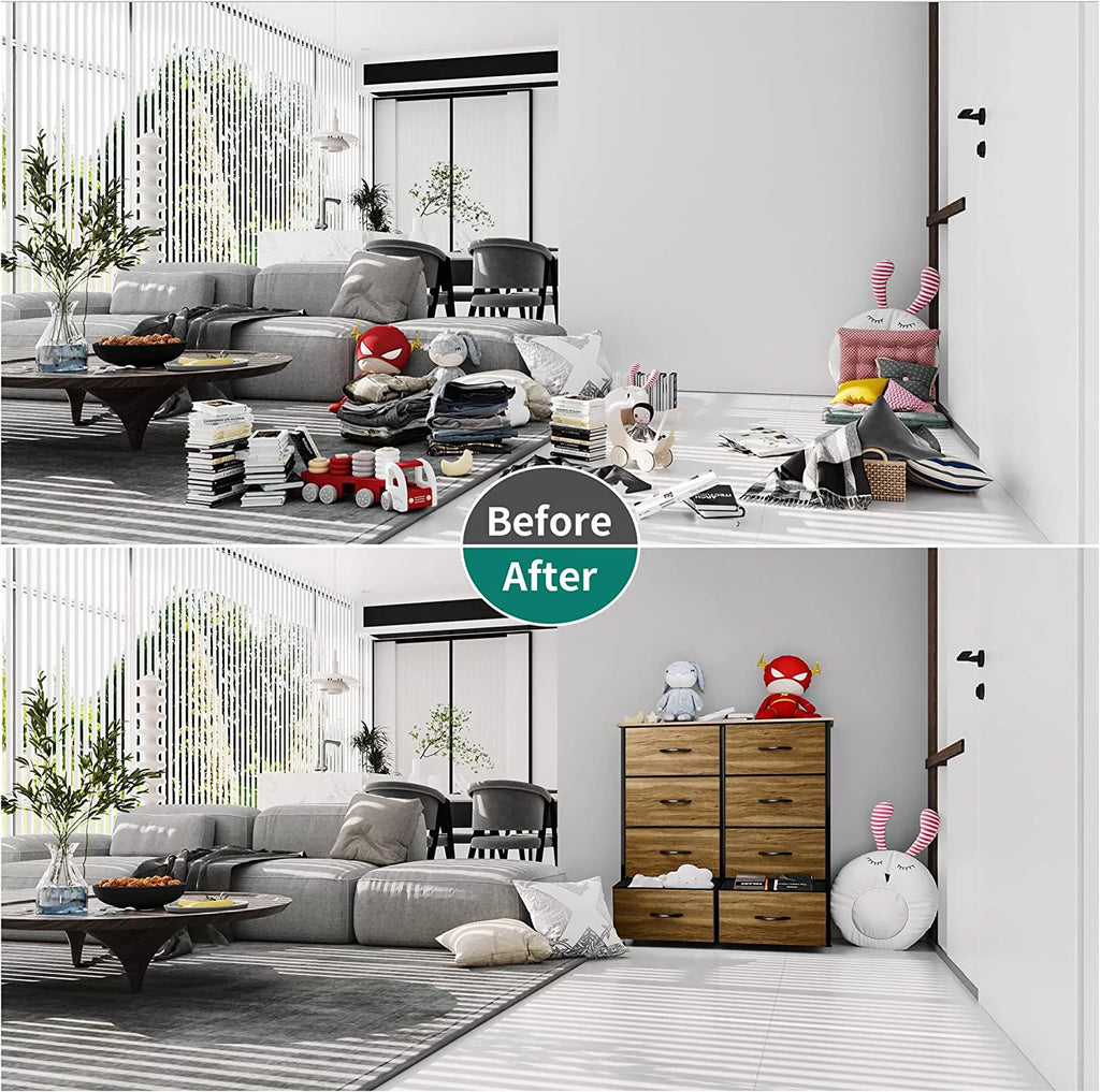 8 Drawer Fabric Dresser F826444