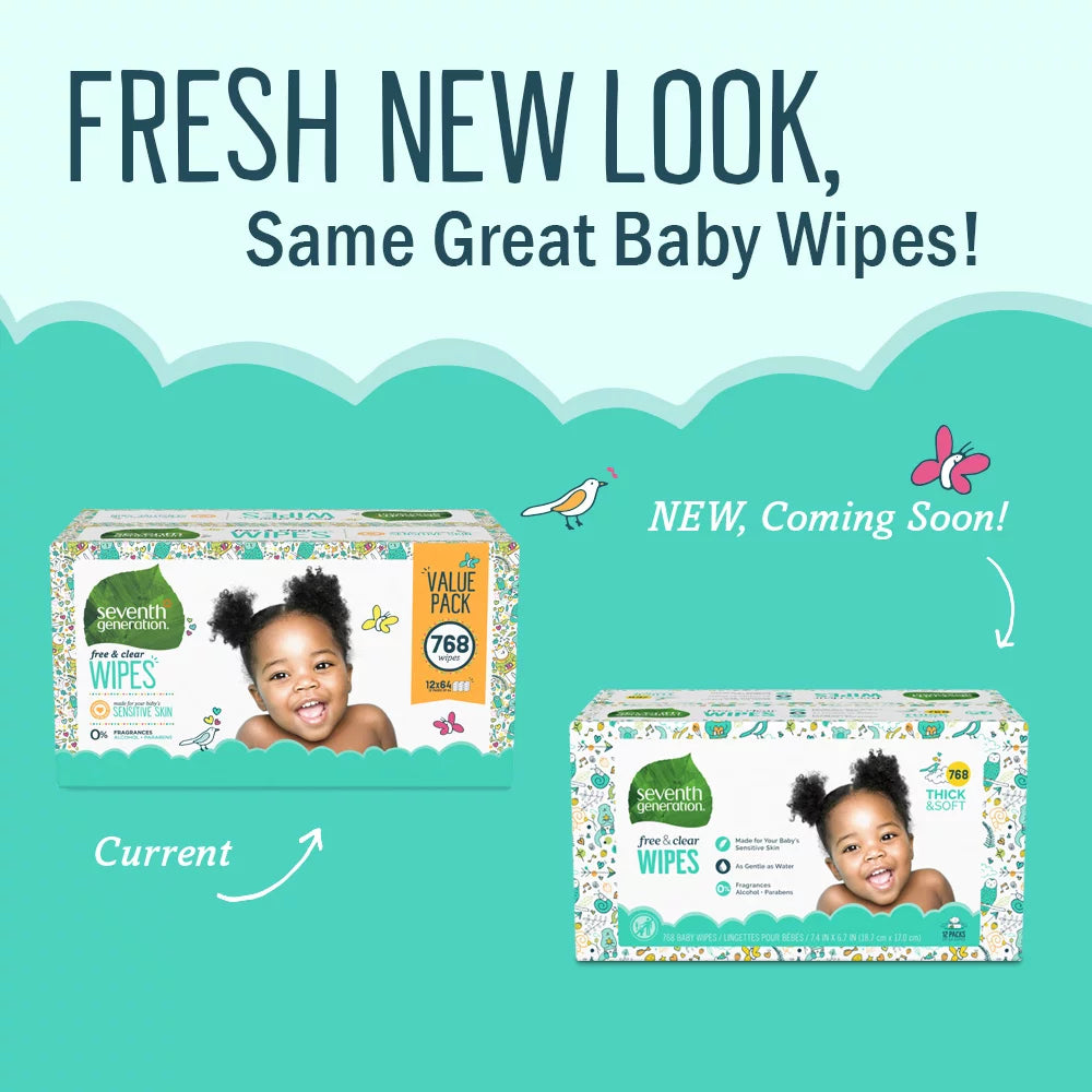 Baby Wipes Sensitive Protection 768 Count H77600