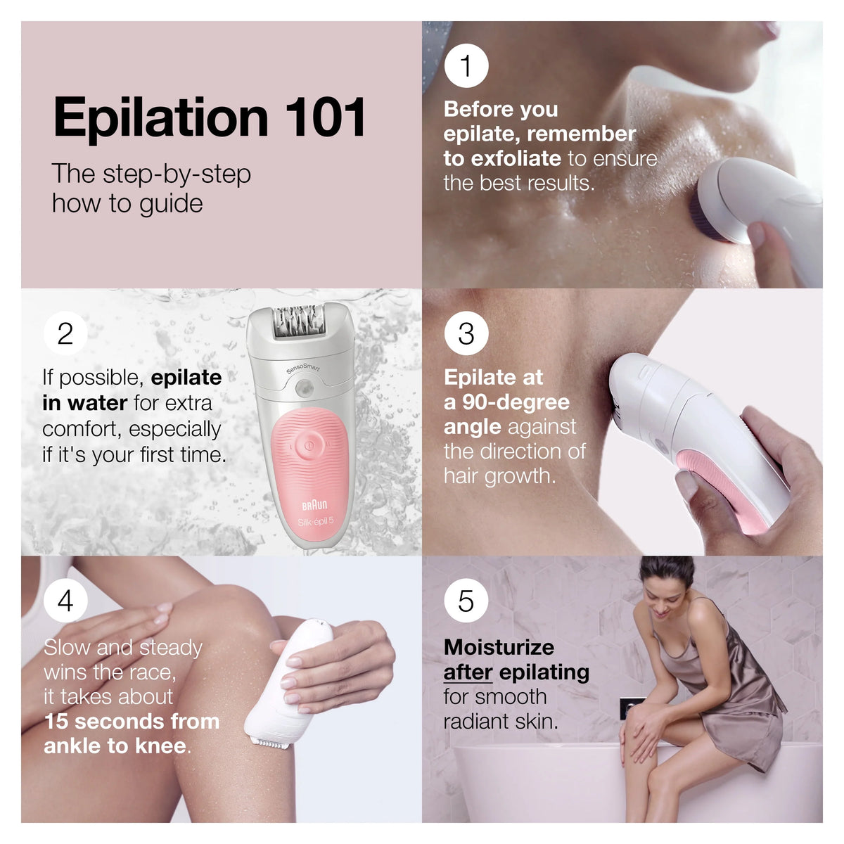 White Pink Epilator B969708