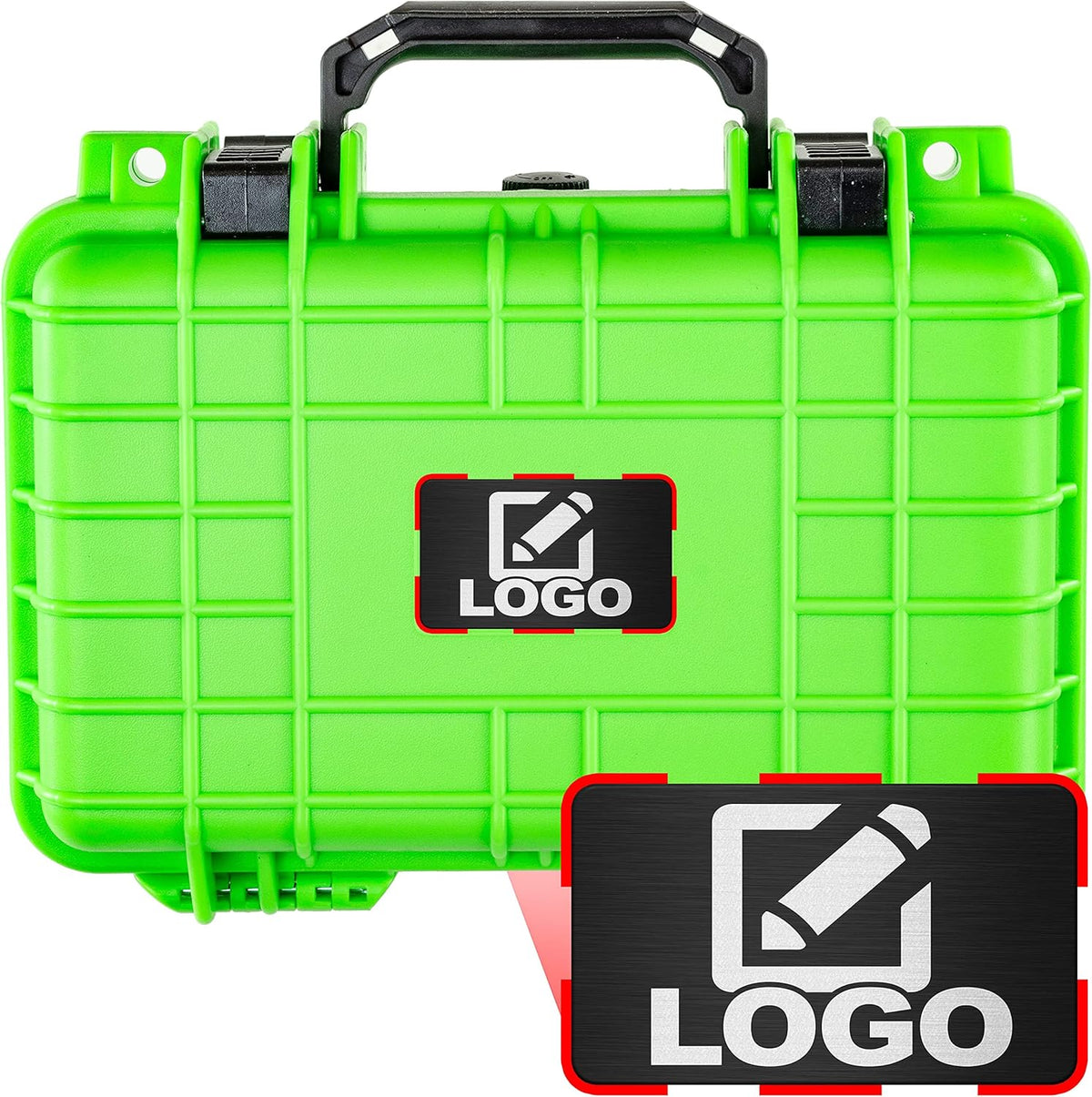 Black Waterproof Hard Case with Foam H3895