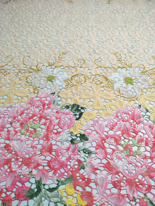 African Cord Lace Fabric Embroidery Mesh Q72307