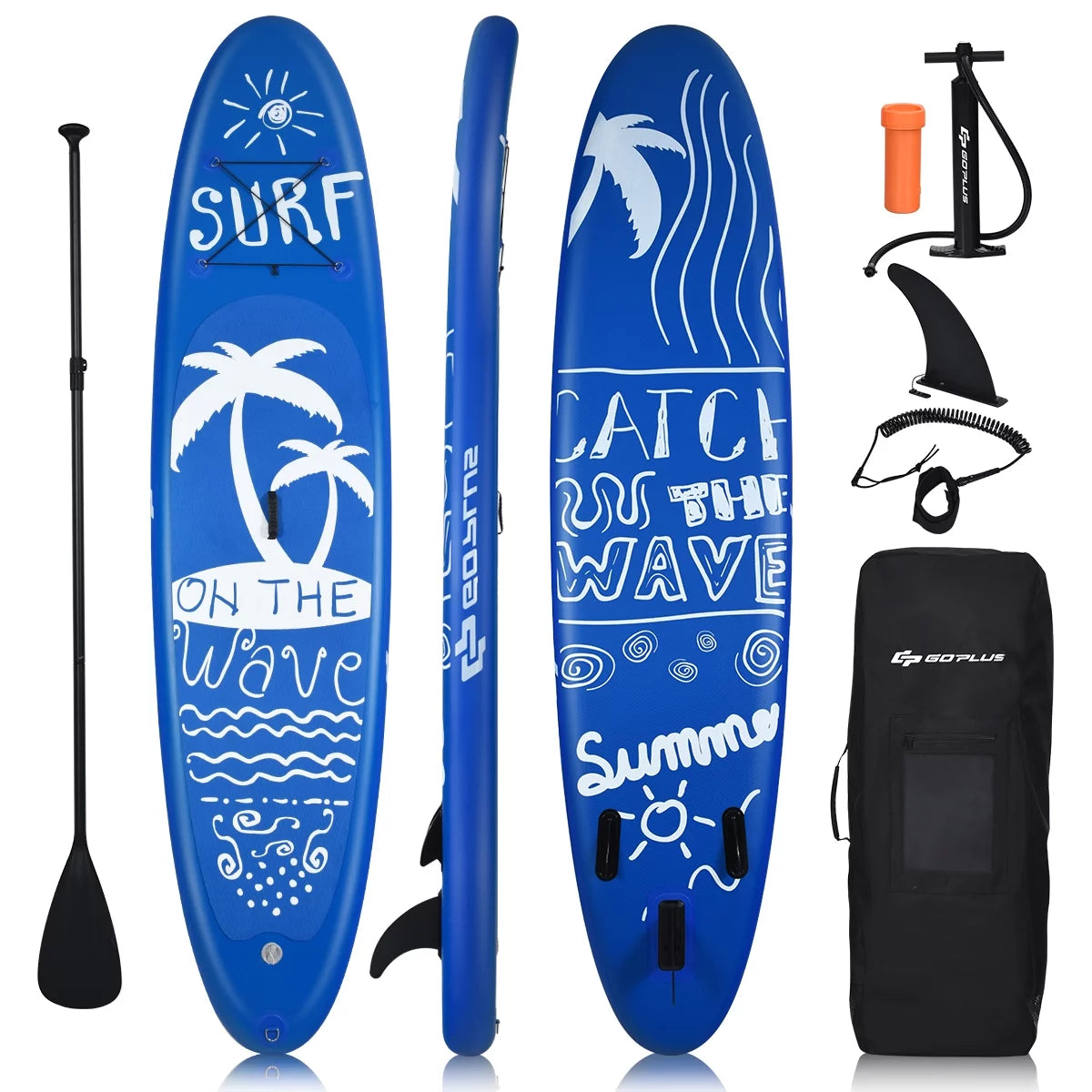 11' Inflatable Stand Up Paddle Board with Carry Bag P890074
