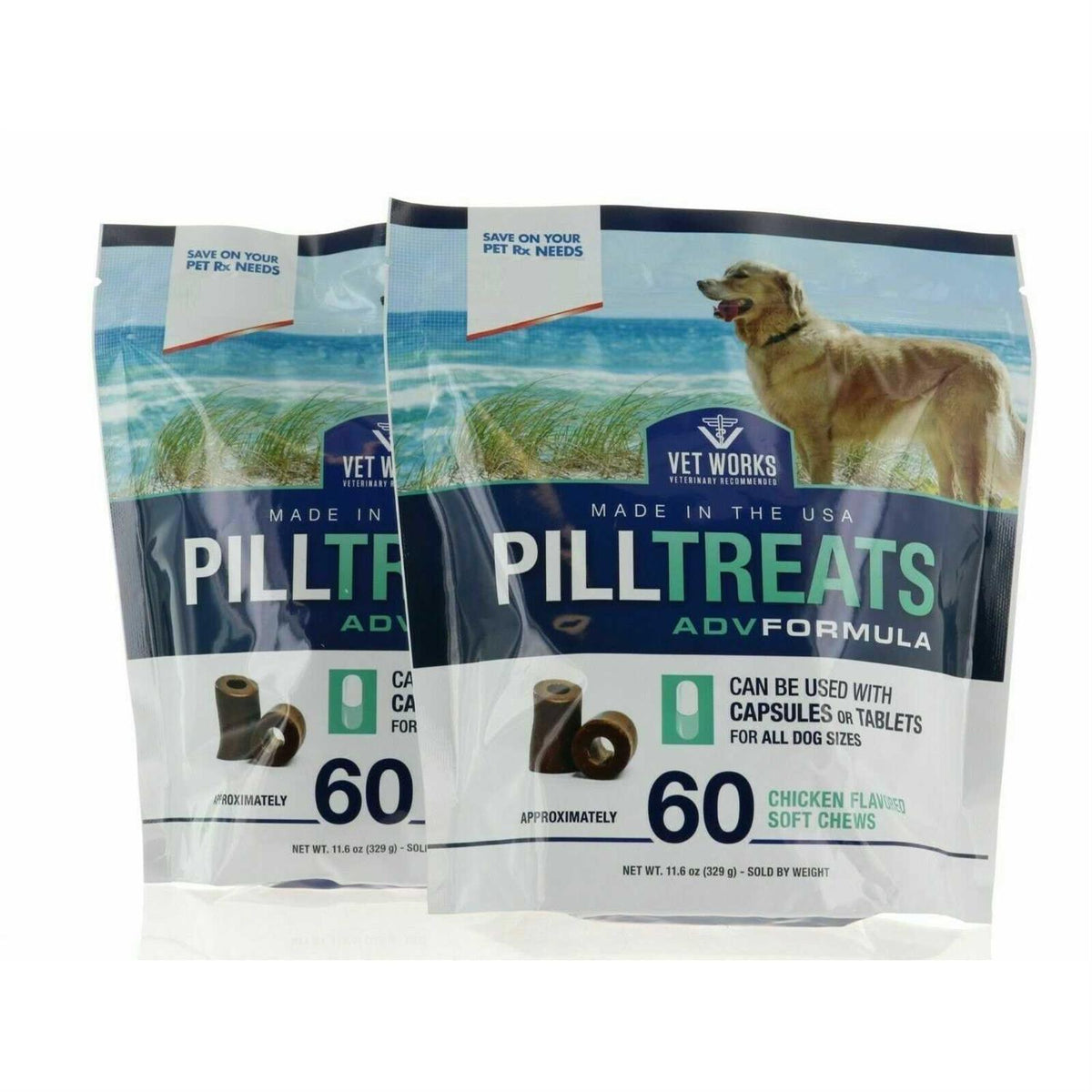 Chicken Flavor Soft Chews Dog Supplements 120 Count M114621