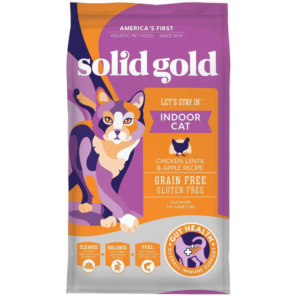 Solid Gold Indoor Lentil & Apple Recipe Grain-Free Dry Cat Food V324