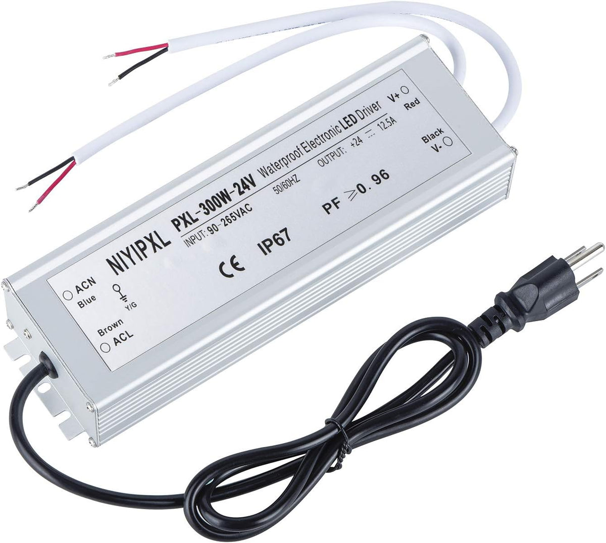 300W 24V DC Waterproof IP67 LED Driver M7361