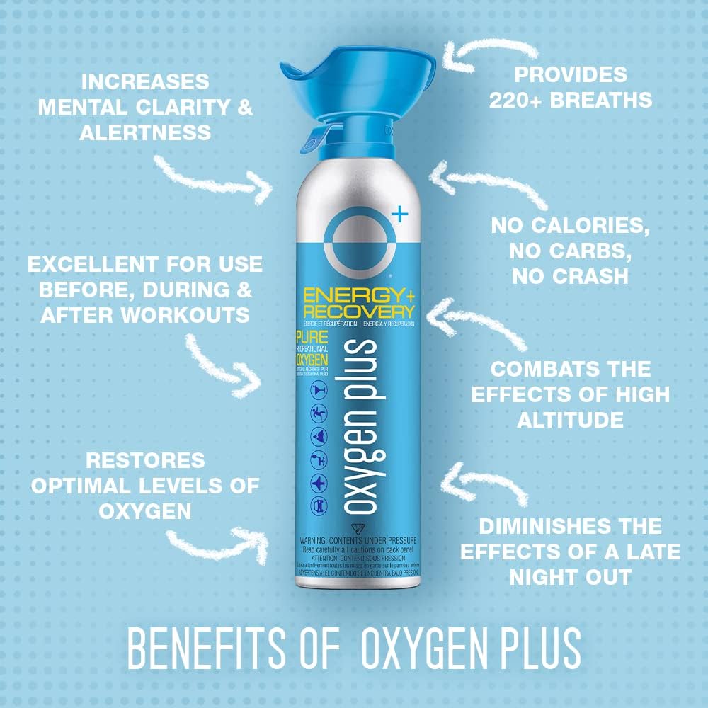99.5% Pure Recreational Oxygen Cans 3 Biggi and 3 Skinni Canisters X91390