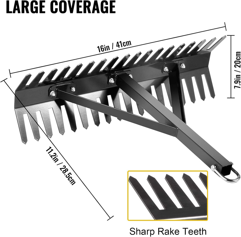 16 inch Double Sided Aquatic Weed Rake with 66ft Rope W1137
