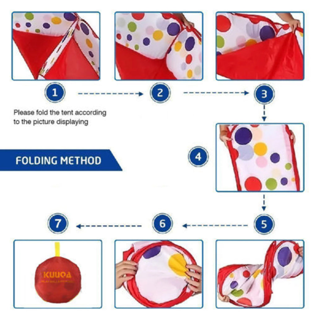 Baby Ball Pit Play Tent with Basketball Hoop Y12004