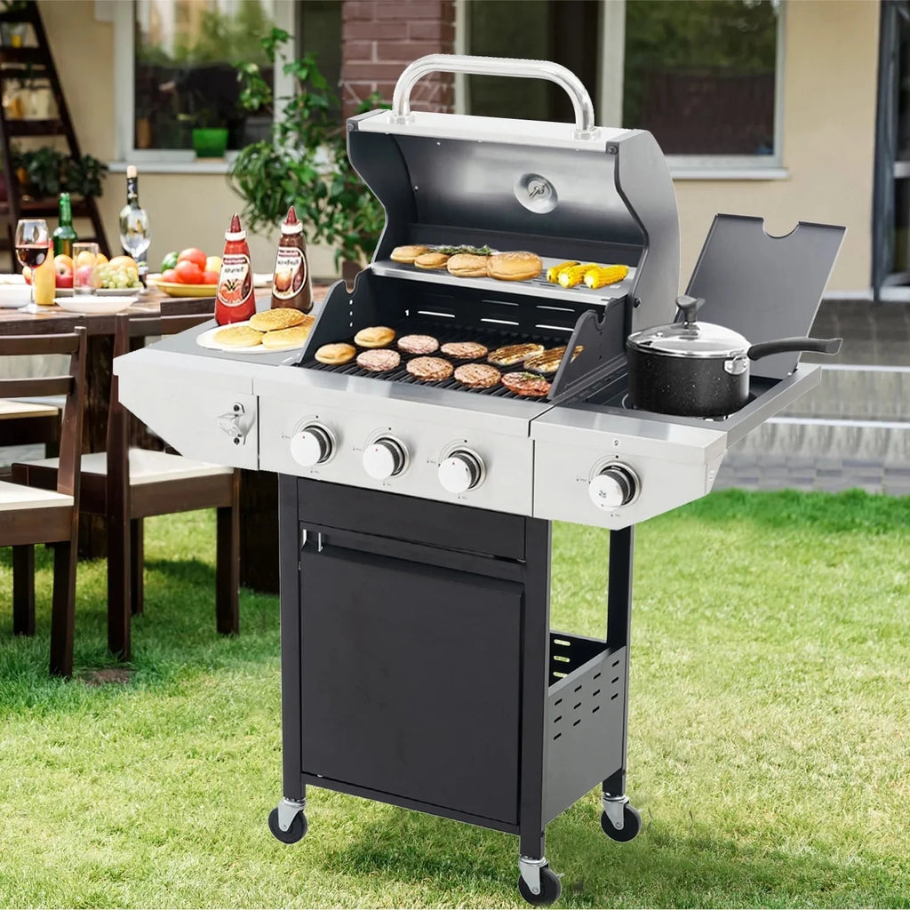 4-Burner Propane Gas Grill Stainless Steel Y8526