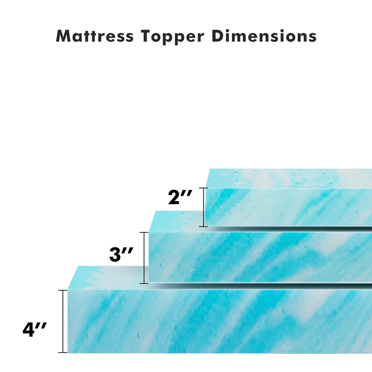 3 Inch Memory Foam Mattress Topper S6215